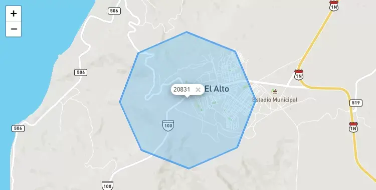 Mapa de El Alto, capital de la provincia de Talara, Piura