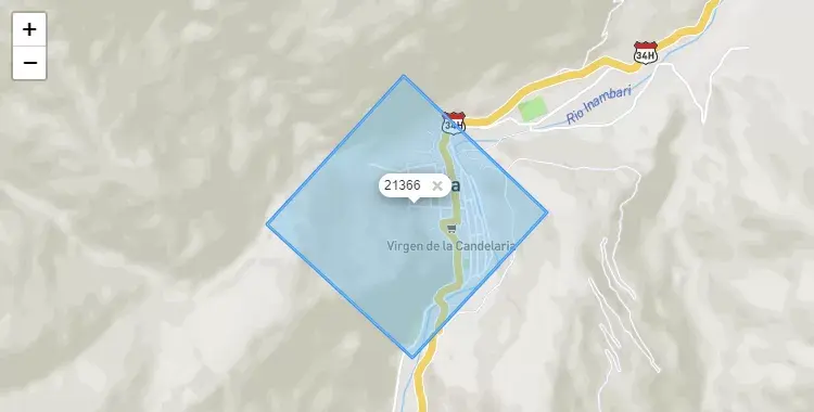 Mapa de Sandia, capital de la provincia de Sandia, Puno